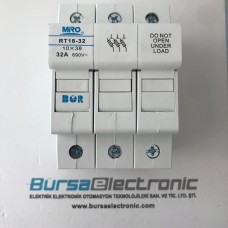 RT18-32 32A 10X38 3P SİGORTA YUVASI