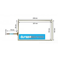WEİNTEK MT8102İE TOUCH&MEMBRAN 238X142 10.1 İNCH 
